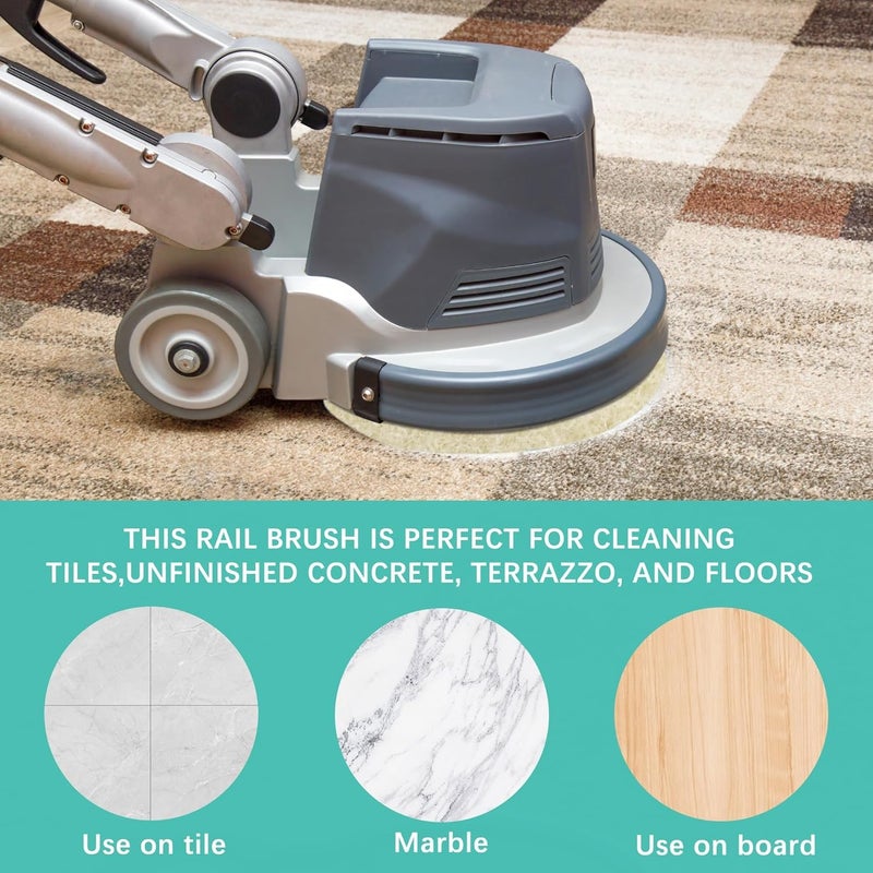 Qwtqwt 12" Scrubbing Disc for Oreck ORB550MC Orbiter Floor Machine,2 PCS Floor Buffer Pad Fits for Tile and Vinyl,Polishing Pads for ORB550MC Oreck Commercial Orbiter Hard Floor Cleaner Machine - Image 2
